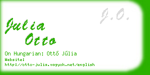 julia otto business card